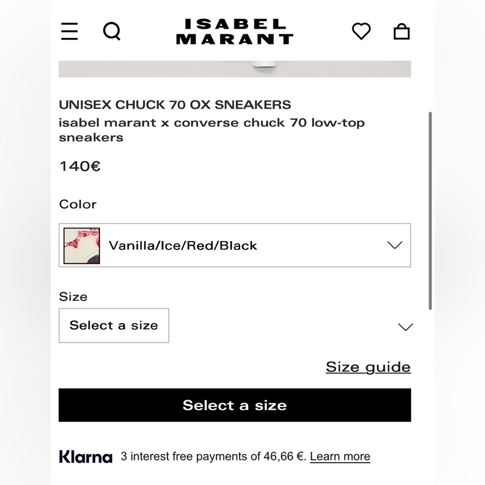 NWT!! Isabel Marant Unisex Chuck 70 OX Sneakers - Picture 13 of 14